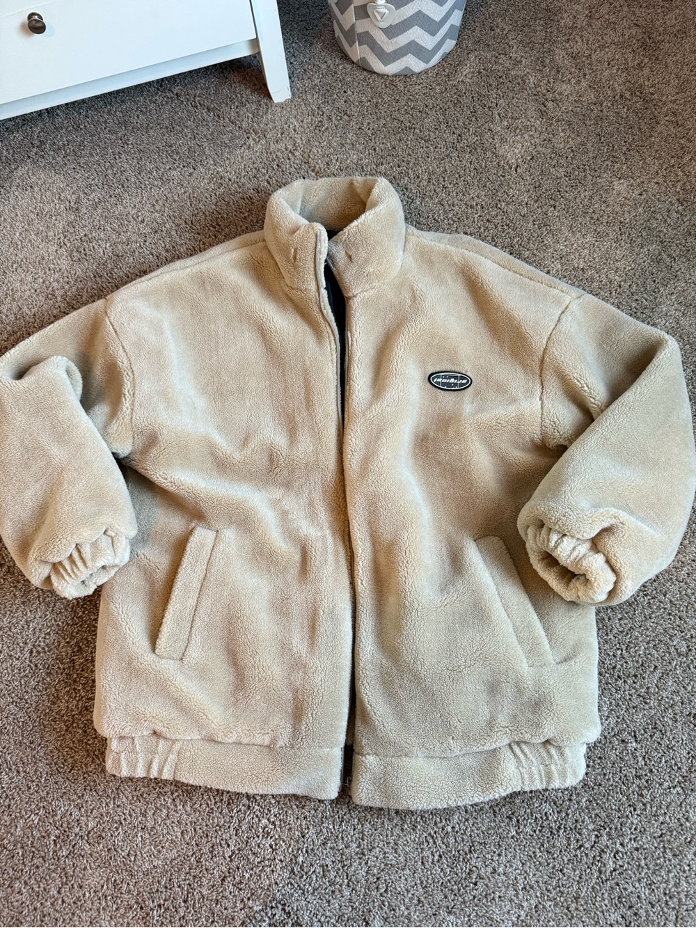 adidas Originals Cream Fleece Jacket VINTAGE